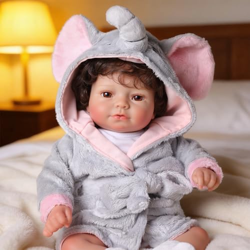 Muñeco Reborn BABESIDE Niño Realista 17 Pulgadas miniatura 5