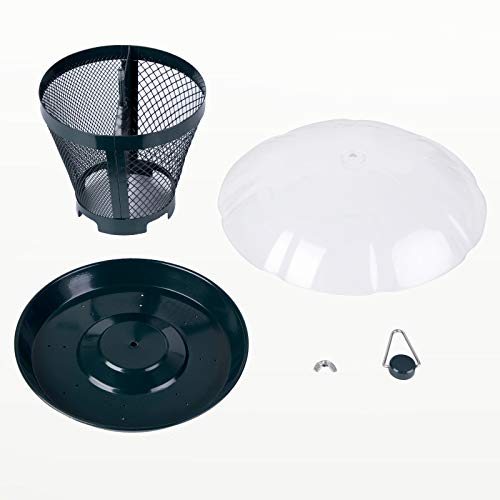 Kingsyard Bird Feeder For Outside Metal Mesh Wild Bird Feeder With Weatherproof Dome Dual Feeders 2.5 Lbs. Seed Capacity For Finch Cardinal #TOP6