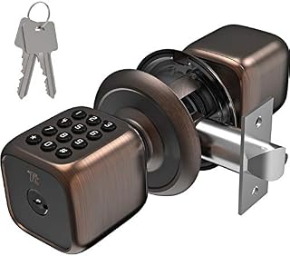 TURBOLOCK TL-111 Digital Door Lock with Keypad, Door Knob-Style for Keyless Entry |