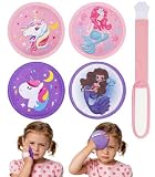 Magic Gel Impacchi Freddi Bambini con Fascia Regolabile, Set 4 Mini Gel Unicorno, Riutilizzabili, Impacco Caldo/Freddo per Testa, Ginocchio, Gomito, Urti e Lividi