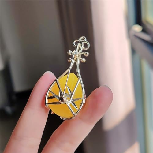 Image of Fashion Cute Crystal Animal Brooch Pins for Women Girls Cat Bird Corsage accessory Pin delicate accessory Party Ceremony (Pipa)