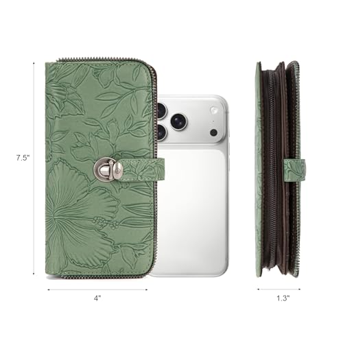 Montana West Large Bifold Wristlet Wallets for Women with ID Window - image 3