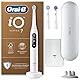 Oral-B iO Series 7 Plus Edition Elektrische Zahnbürste,Electric Toothbrush, PLUS 3 Aufsteckbürsten, 5 Putzmodi für Zahnpflege, Reiseetui, Designed by Braun, weiß alabaster