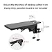 OUGIC Desk Extender Clamp for DIY Custom Wooden Desk Extender Board (Board not Included), Punch-Free Clamp on (2 Packs)