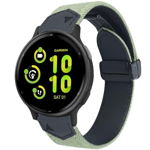 GARTOO Garmin Vivoactive 5�p�o���h Garmin Venu/Sq/Sq 2/Forerunner 245/645 �~���[�W�b�N�o���h �\�t�g�f�j���L�����o�X �{�v�h�����X�g�X�g���b�v�t�� Garmin Vivoactive 3 ��
