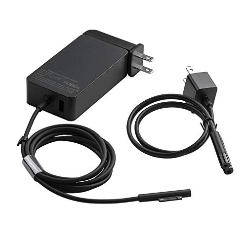 JoyFork AC Power 65W 15V 4A Adapter Charger for Microsoft Surface Book Surface Pro 3 Pro 4 Pro 5 Pro 6 Pro 7 Surface Go Surface Laptop 2 with Wall Plug and 6ft Power Cord
