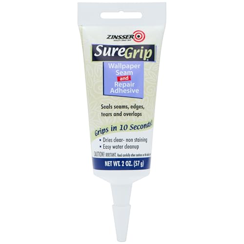 Zinsser 391498 SureGrip Wallpaper Seam and Repair Adhesive 2 Ounce