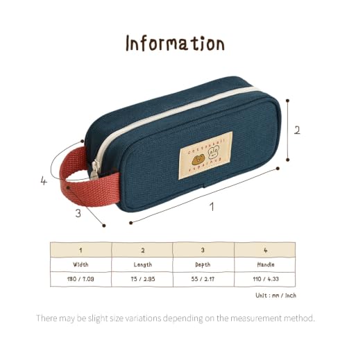 Image of Monolike Unmatched Friends Butter Pencil Case, Gray - Structured Square Desk Organizer, Large Capacity Aesthetic Stationery Pouch & Makeup Brush Bag