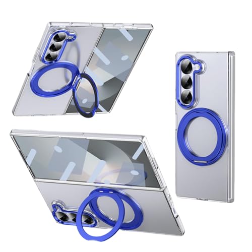 Coque pour Galaxy Z Fold5 antichoc transparente et compatible chargement sans fil magnétique
