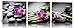 Purple Verbena Art Canvas Painting Wall Decor SPA Stone Green Bamboo Purple Flower Pictures Prints Paintings, 3 Panels Modern Zen Giclee Walls Artwor Kitchenk for Home Office Decor, Framed (40x40cm)