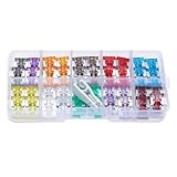 Osmond 120 Microfusibles, Kit de Microfusibles Delgados, Kit Combinado de Microfusibles para Auto, RV, Camión y Motor, 2 A - 40 A