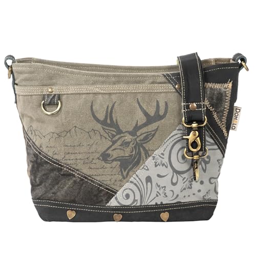 Sac traditionnel pour femme grand sac à bandoulière en toile noir costume traditionnel