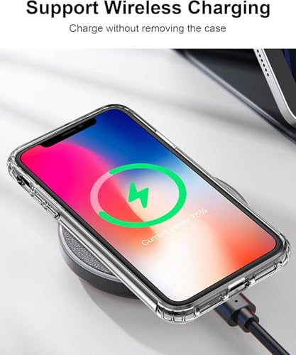 Clear Case for iPhone x/xs, Transparent Shockproof Bumper Case Soft TPU Protective Mobile Phone Gel Skin Cover Compatible with Apple iPhone x/xs 5.8'', Anti-Scratch, Transparent Clear