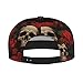 Vykmvtyb Gothic Rose Blood Skull-1 Baseball Cap Unisex Snapback Flat Hats Adjustable Casual Fashion Hip Hop Hat Style Adjustable Hat for Men Women