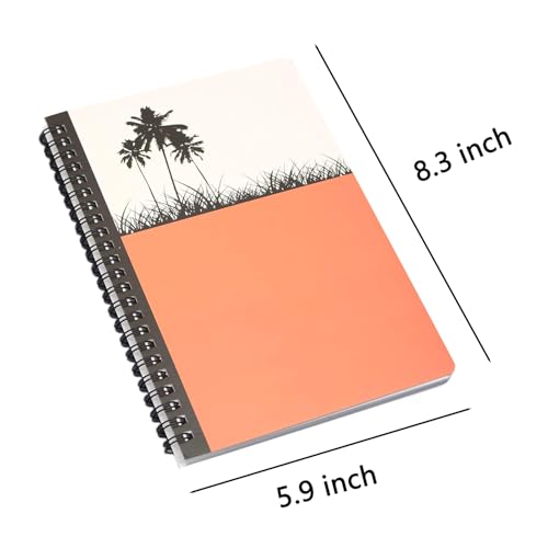 Cahiers à spirales A5 lignés par 4 pour étudiants et notes de bureau - 2