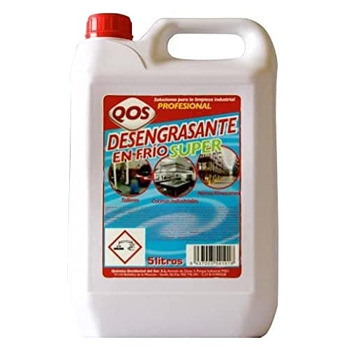 QOS. Desengrasante concentrado SUPER para uso en frío. Garrafa 5 L