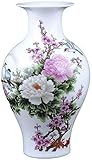☆ Nome: vaso. MU Vaso antico Famiglia ceramica Soggiorno Decorazione floreale Composizione TV Mobile da regalo Fiore finto,B