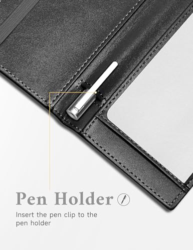 Image of Zreal Checkbook Cover for Men and Women, Premium Vegan Leather Checkbook Holder for Top & Side Tear Duplicate Checks with RFID Blocking (Classic Black)
