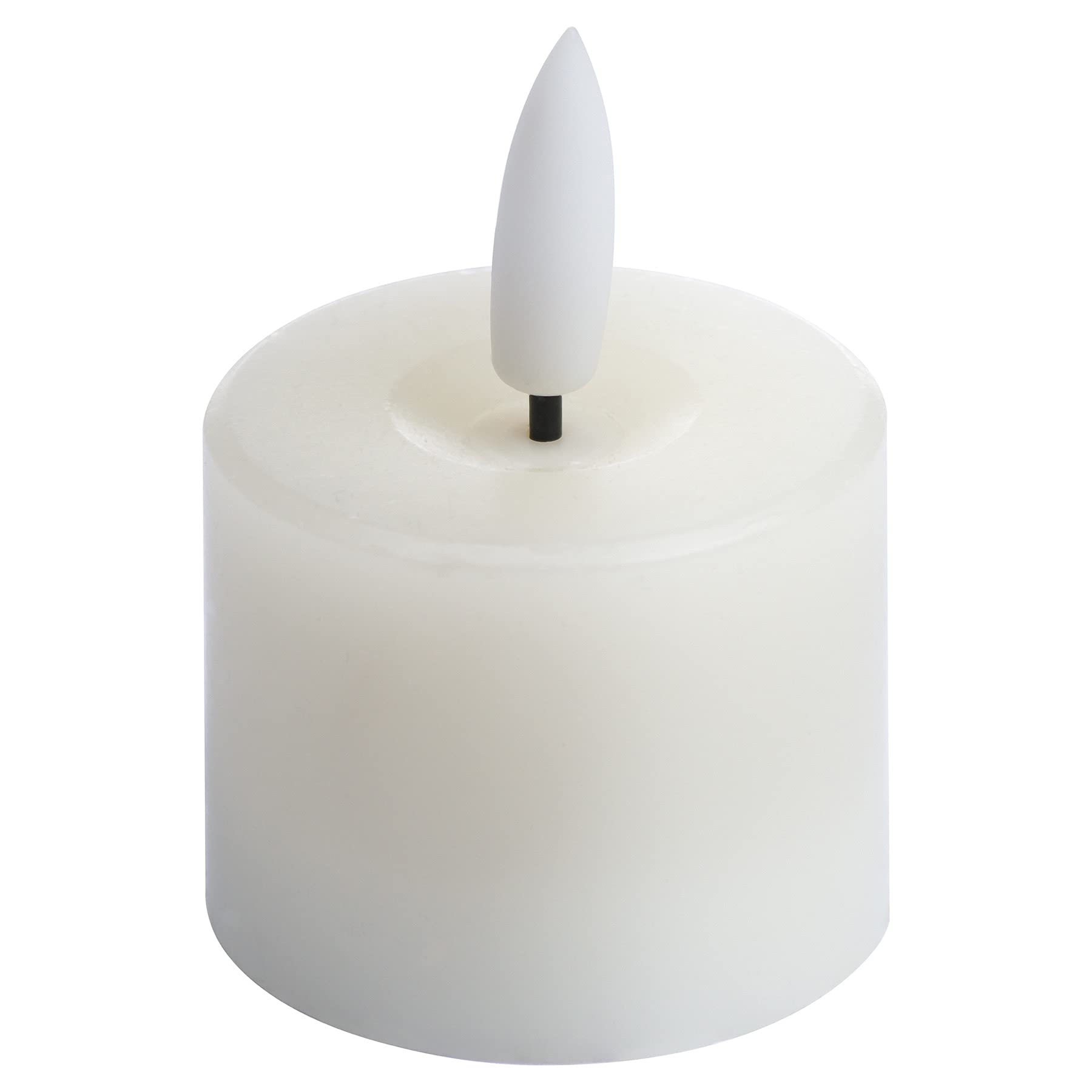 Hill Interiors Mixed Hill 1975 Luxe Collection Set Of 6 Natural Glow Led Tealight Candles, 3.6 X 3.6 X 4.5 Cm