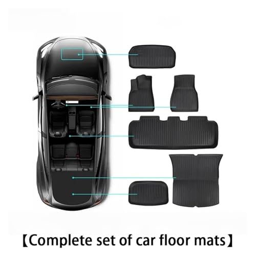 Tapis de sol coffre Model Y 2025+ doublure toutes saisons imperméable - 3