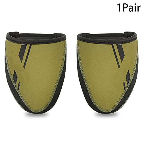 Anwangda 1 paire de protège-orteils de cyclisme - Coupe-vent - Élastique - Pour l'extérieur - Pour homme et femme - Thermal chaud - Pour vélo de course VTT - Bottes de route - Taille : L - Image 4