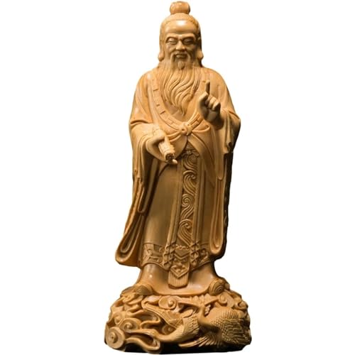 Estatua de madera de Laozi para decoración