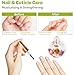 Cuticle Oil, Jasmine Scented Cuticle Nail Oil Infused with Real Flowers, Hydrates, Moisturizes, Strengthens, Repairs, Revitalizing Cuticle Oils for Nails Damage Dry Cuticle, 15ml