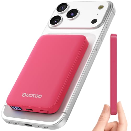 for Magsafe Portable Charger, 5000mAh Slim Wireless Magnetic Power Bank