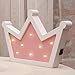 SICHOWEL Queen Princess Kings Shaped Sign-Lighted,Crown Decor for Birthday Wedding Party, Christmas, Kids Room, Living Room Decor (1, Pink) (1)