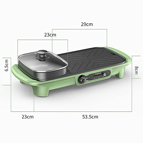 Olla eléctrica YYDS 3L para Shabu Shabu verde miniatura 2