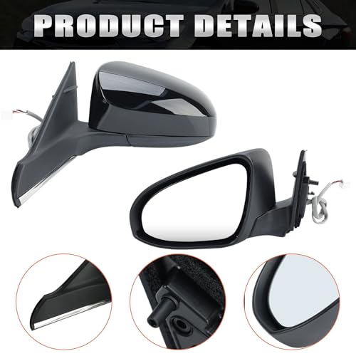 Left Side Mirror Compatible with Toyota Camry 2015 2016 2017 Black 5 Pins by VANLOGY - Used condition - Image 4