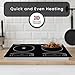 Equator 20-inch Electric Hybrid Cooktop with 1 Induction & 1 Ceramic Burners Dual Cooking Modes for Flexible, Fast, and Efficient Cooking Sleek Built-in Design
