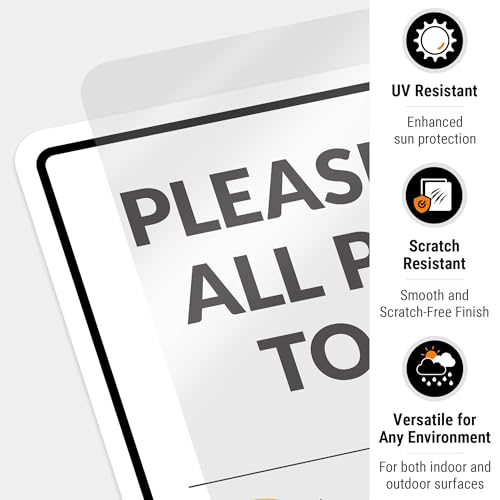 Image of Package Delivery Sign, Delivery Instructions Deliver All Package Garage Porch Sign, 10x7 Inches, 4 Mil Vinyl Decal Stickers Weather Resistant, Made in USA