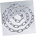 Zerodeko 3 Chandelier Chain Zinc Plated Chain Hanging Chains Small Chain for Hanging The Chain Industrial Coated Zinc Plated Link Chain Utility Chain Coil Steel Chain Pendant Lights Silver