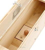 Neustanlo - Holzkastenfalle für Marder - zum schonenden Lebendfang von Mardern, Iltis und Katzen - ohne Schlagkraft - aus hochwertigen Fichtenholz - 1100 x 140 x 200 mm – Ansicht 4