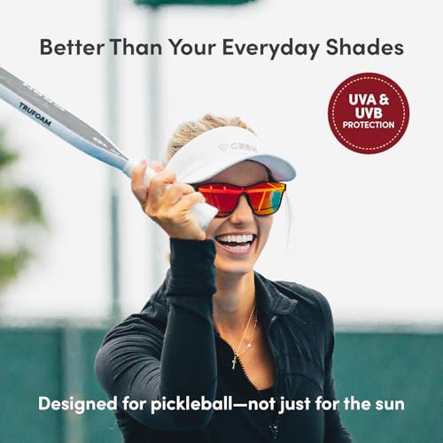Image of CRBN Pickleball - Drift Pickleball Glasses for Men & Women - Eye Protection - Photochromic Lens Provides Sun & Impact Protection in All Conditions - Meets ANSI Z87.1 & Z80.3