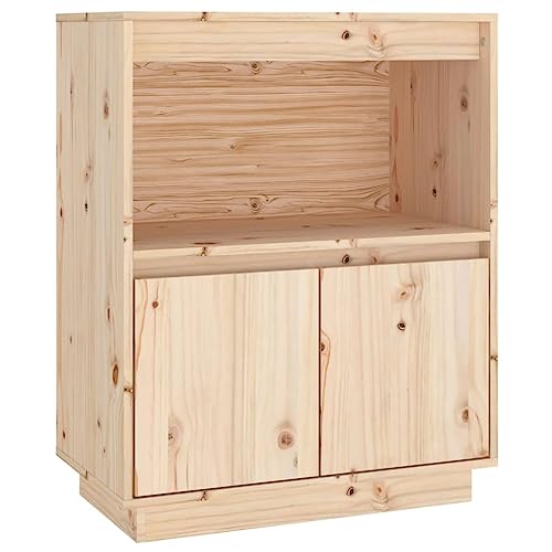 vidaXL Credenza 60x34x75 cm in Legno Massello di Pino