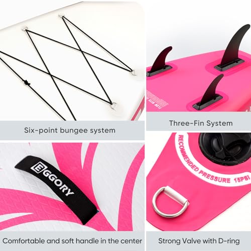 Image of Inflatable Paddle Board,Paddle Boards | Stable Design with Non-Slip Comfort Deck, Portable Travel Paddle Board