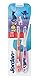 Jordan ® | Step 3 Zahnbürste Kinder | Kinder zahnbürste für 6-9 Jahre | Weiche Borsten, doppelter ergonomischer Griff & BPA-frei | Rosa | Pack 2 Einheiten
