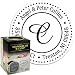 Monogram Address Stamp - Personalized Self Inking Rubber Stamp (MOAD025-SI) - with Locking Bottom Cover