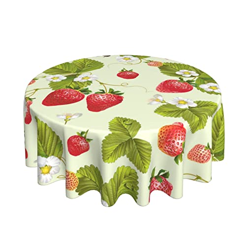 Nappe ronde en polyester lavable 152cm PSVOD pour table de fête