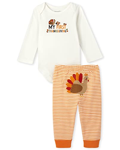 Image of The Children's Place baby-boys Long Sleeve Bodysuit and Pants Set