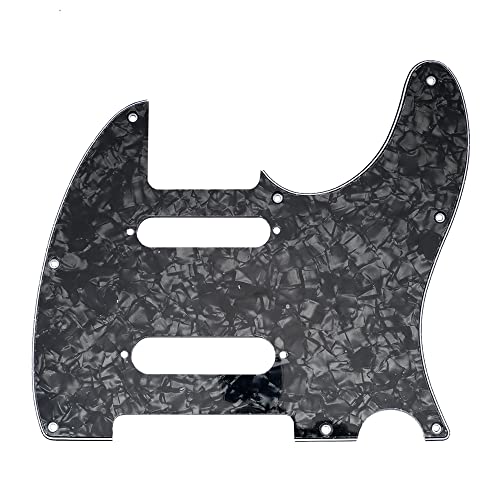 Musiclily Pro 8 Trous SS Tele Pickguard pour Guitare électrique USA/Mexique Fender Deluxe Nashville Telecaster, 4 plis… - Les Beatles, Paul McCartney, John Lennon, RIngo Starr, George Harrison Musiclily Pro 8 Trous SS Tele Pickguard pour Guitare électrique USA/Mexique Fender Deluxe Nashville Telecaster, 4 plis…