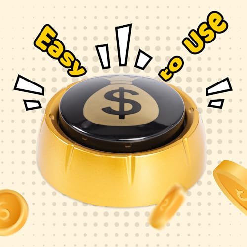 Image of MyMealivos The Money Buzzer Button Toy - Gag Gifts, Game Addition, Stocking Stuffer(Cha-Ching)