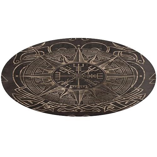 Tapis Vegvisir impression 3D de haute qualité pour salon