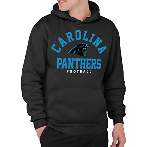 Junk Food NFL - Carolina Panthers - Classic Team Logo - Officially Licensed Adult Pullover Fleece Hoodie for Men and Women