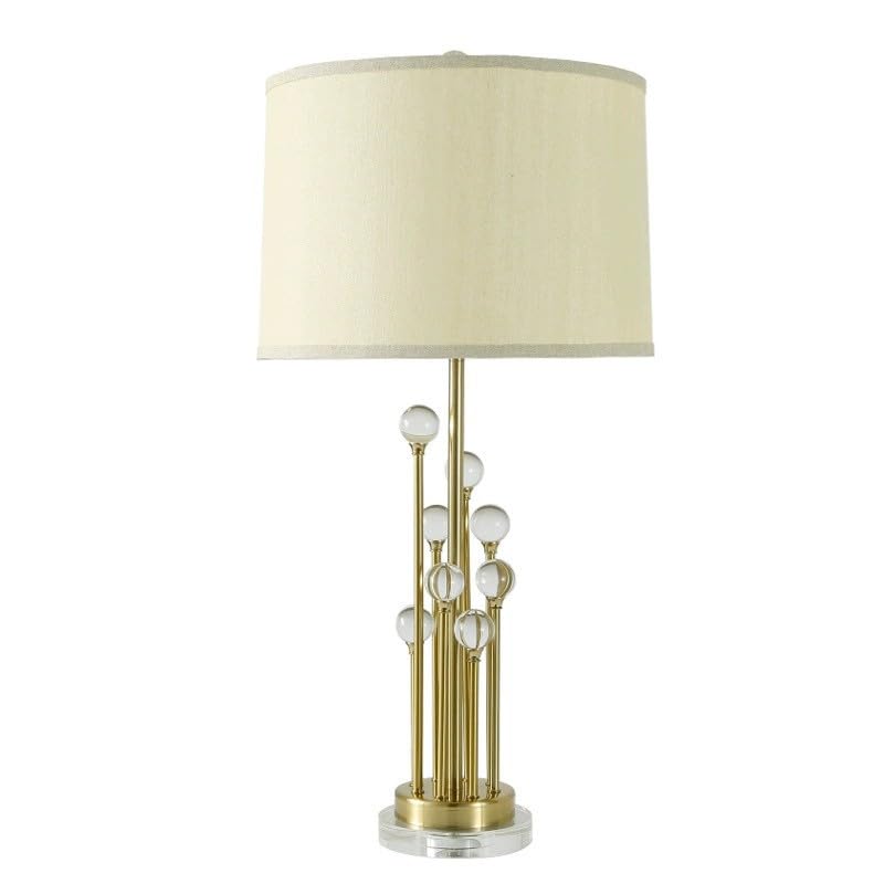 Lampade da tavolo d'epoca Lampada da comodino semplice in cristallo for soggiorno e camera letto