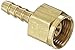 Dixon Valve BFS23 Brass Hose Fitting, Ball Seat Swivel, 3/8" NPSM Female x 1/4" Hose ID Barbed