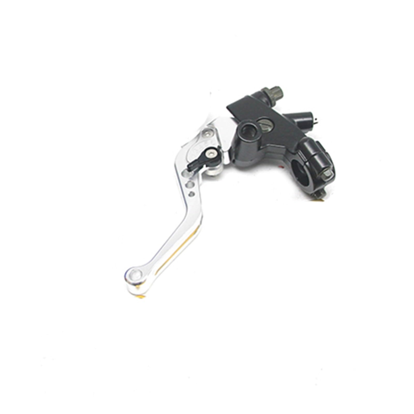 Iukmr Clutch Silver Motorcycle Clutch Brake Lever 7/8" 22Mm Motorcycle Clutch Brake Master Cylinder Reservoir Levers Kit Fluid Set(Clutch Silver)