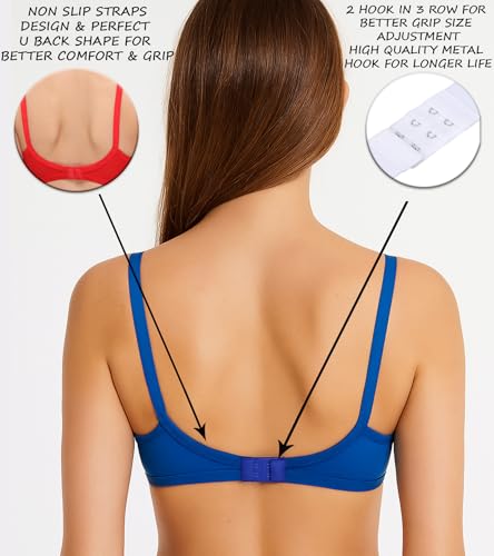 Image of SONA M1020 Non-Padded Non-Wired Molded Medium Coverage T-Shirt Bra with Adjustable Straps